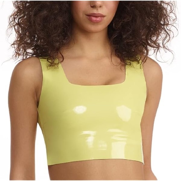 Commando commando Faux Patent Leather Crop Top - Picture 1 of 8